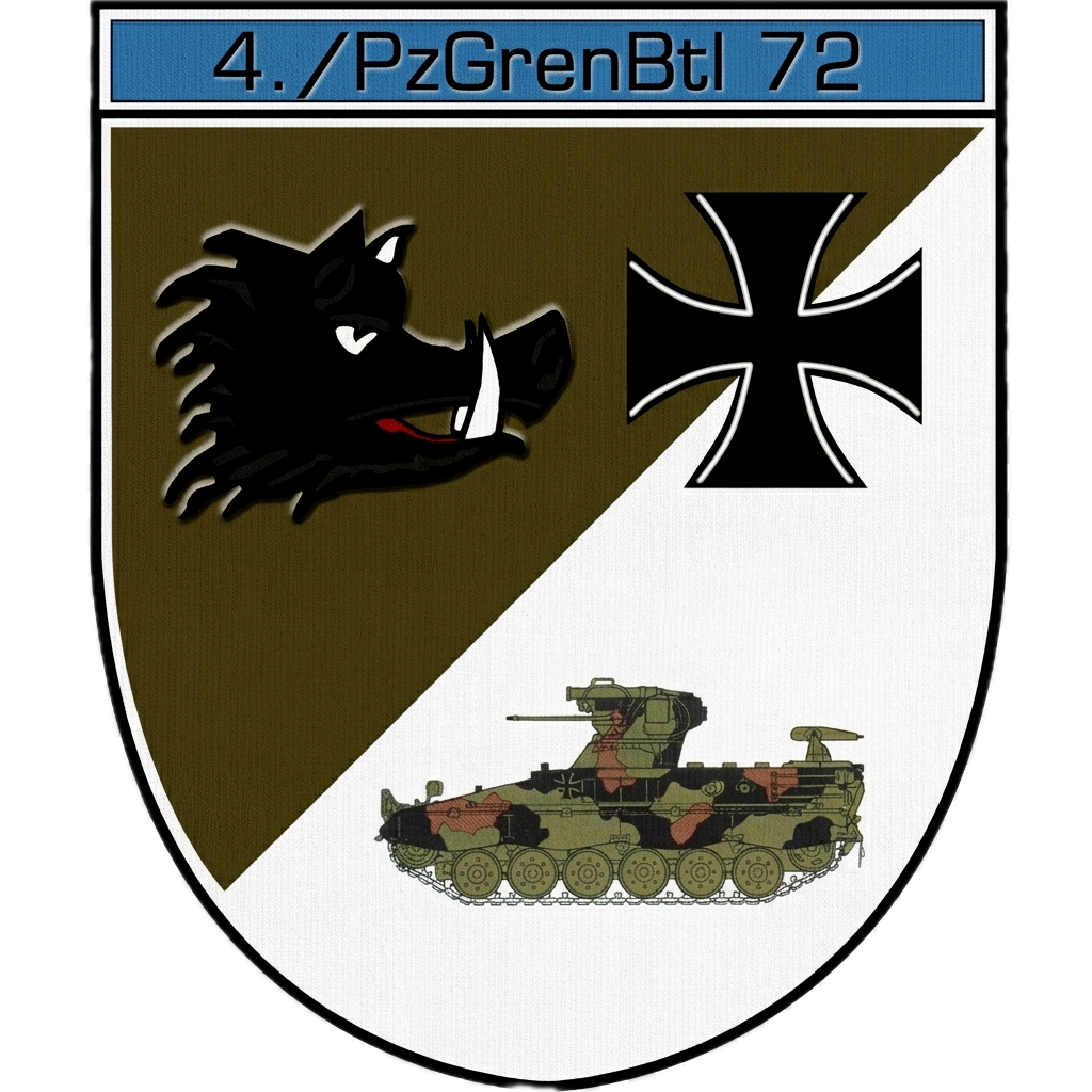 Verbandszeichen 4. Kompanie Panzergrenadierbataillon 72